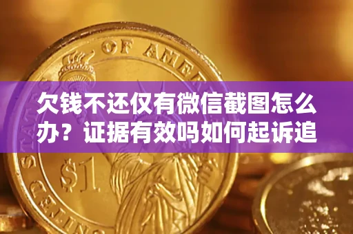 武汉欠钱不还仅有微信截图怎么办？证据有效吗如何起诉追回欠款？