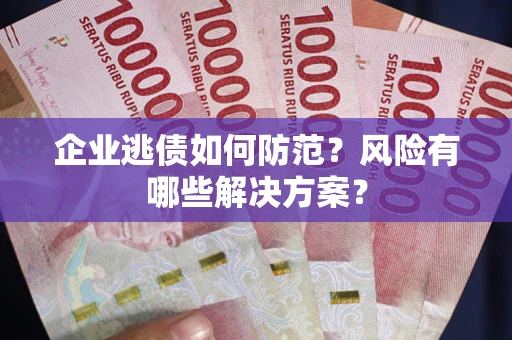 武汉企业逃债如何防范？风险有哪些解决方案？