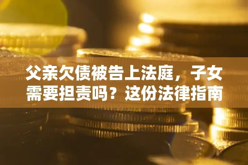 武汉父亲欠债被告上法庭，子女需要担责吗？这份法律指南必须看完