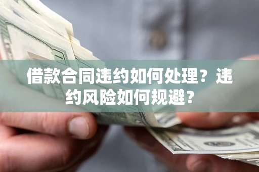 武汉借款合同违约如何处理？违约风险如何规避？