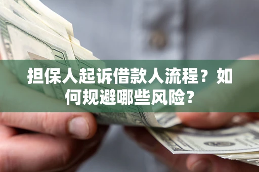 武汉担保人起诉借款人流程？如何规避哪些风险？