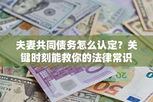 武汉夫妻共同债务怎么认定？关键时刻能救你的法律常识