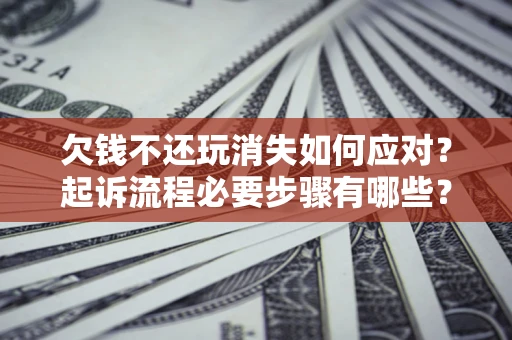 武汉欠钱不还玩消失如何应对？起诉流程必要步骤有哪些？
